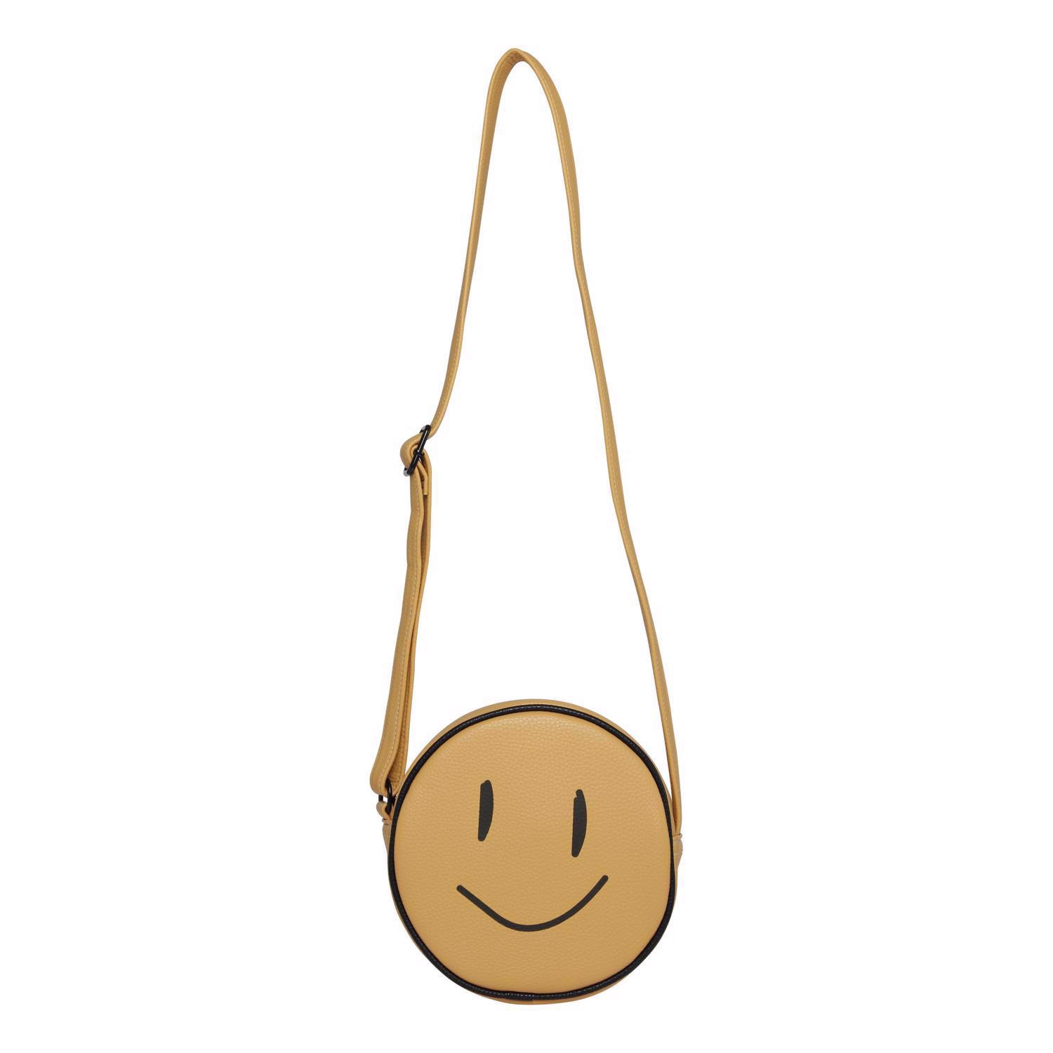 Smile Bag - Hazy Sun - Round yellow smiley face bag