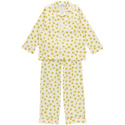 Luve - Mini Squirrel - Light yellow organic pyjamas with squirrel print -  Molo