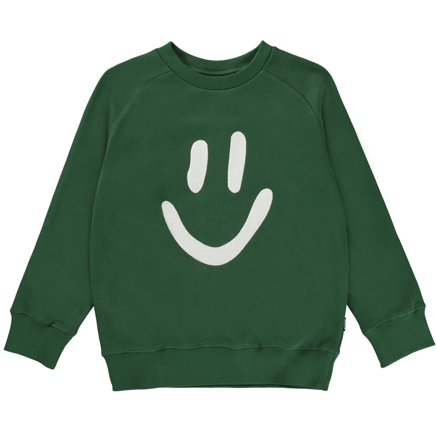 Mike - Eden - Green organic sweatshirt with smiley face print - Molo